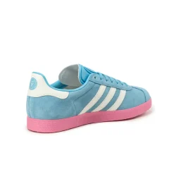 Adidas Sneakers En Cuir|Baskets Décontractées Terrace*x MLS Gazelle *Inter Miami CF* Semi Blue Burst / White Tint / Bliss Pink
