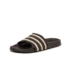Adidas Sneakers Végétaliens|Mules & Slides*x Wales Bonner Adilette Dark Brown / Wonder White / Night Brown