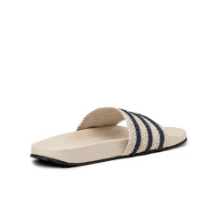 Adidas Sneakers Végétaliens|Mules & Slides*x Wales Bonner Adilette Wonder White / Wonder White / Night Indigo