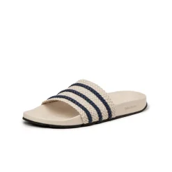 Adidas Sneakers Végétaliens|Mules & Slides*x Wales Bonner Adilette Wonder White / Wonder White / Night Indigo