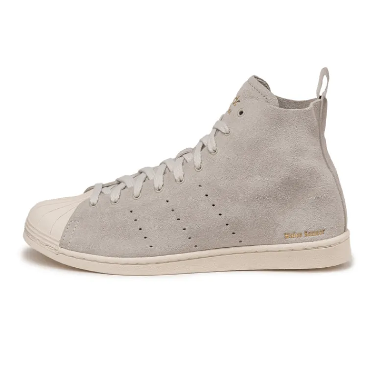 Adidas Sneakers Montantes|Sneakers En Cuir*x Wales Bonner Superstar Hi Mist Stone / Wonder White / Gold Metallic