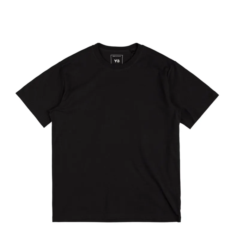 Adidas Y-3 T-Shirts*Backprint Short Sleeve Tee Black