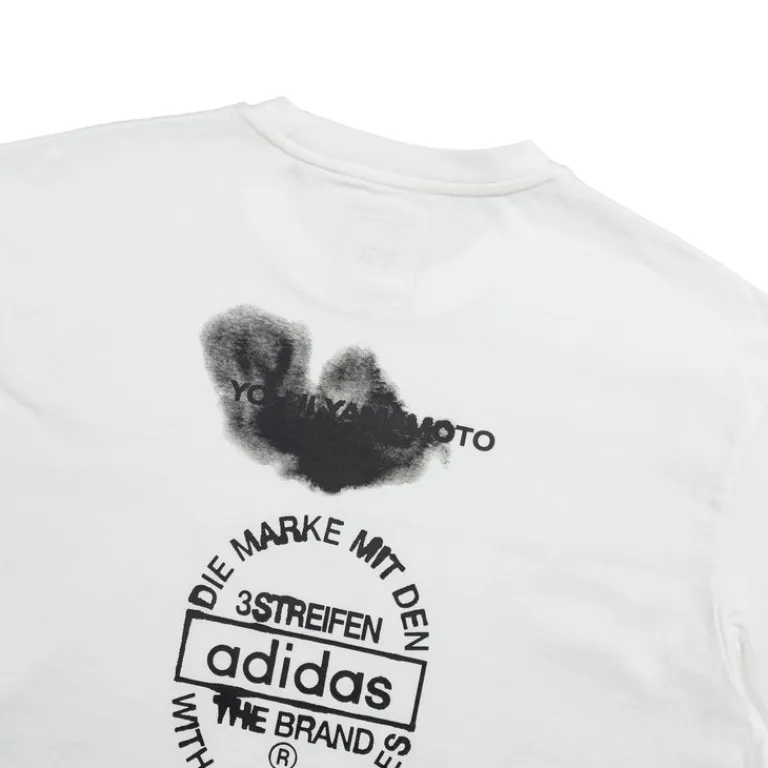 Adidas Y-3 T-Shirts*Graphic Short Sleeve Tee Core White