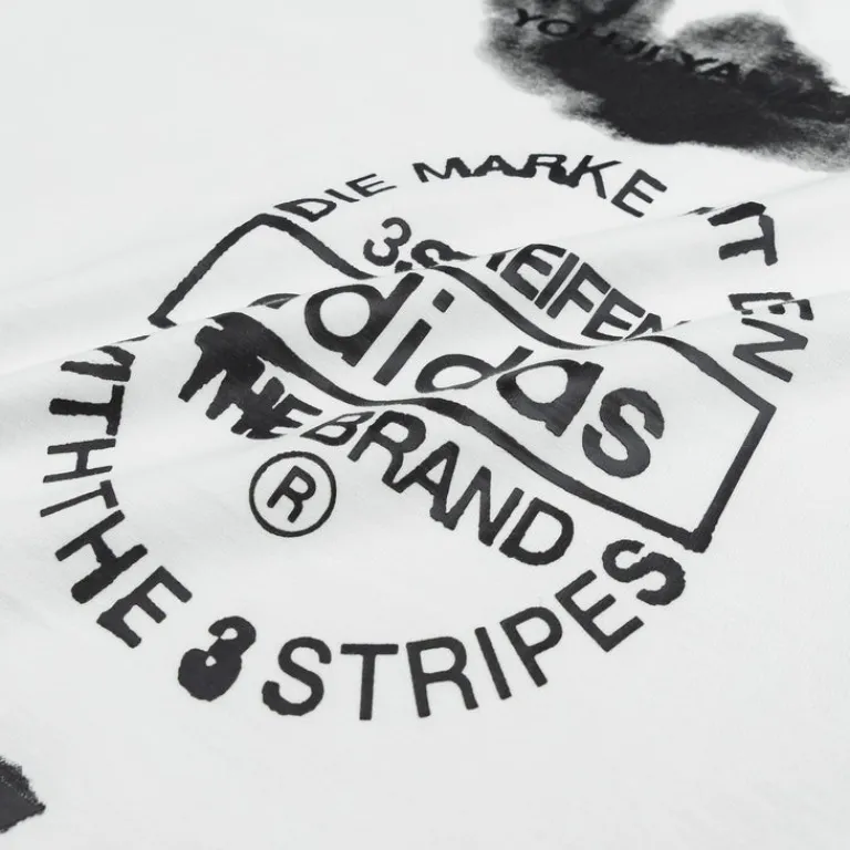Adidas Y-3 T-Shirts*Graphic Short Sleeve Tee Core White