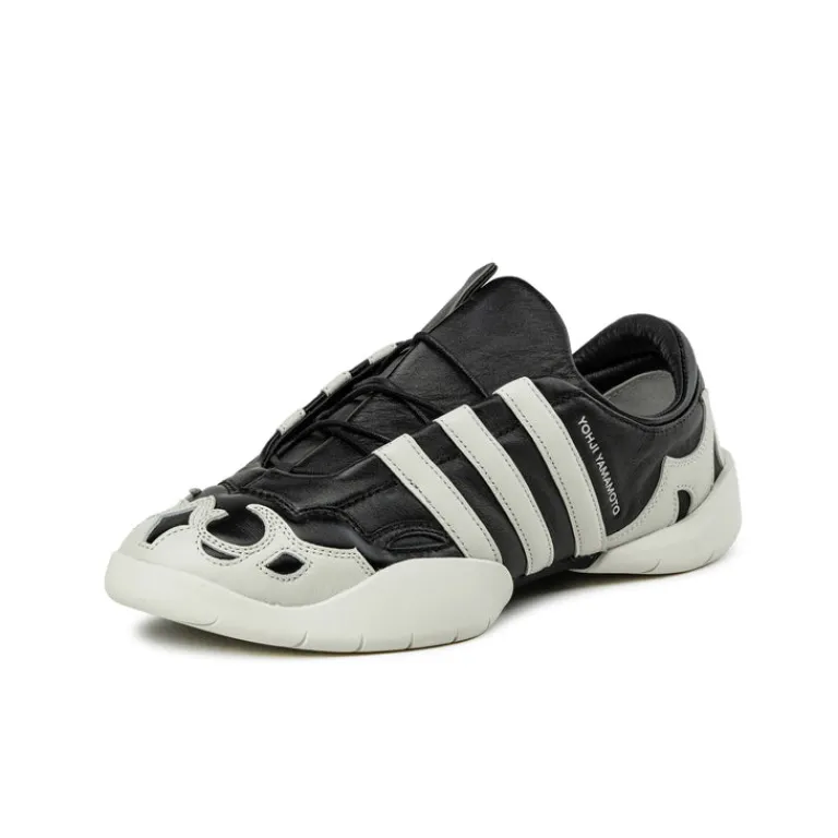 Adidas Y-3 Sneakers En Cuir*Regu 2002 Black / Aluminium / Aluminium