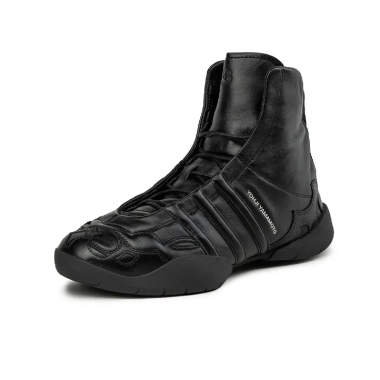 Adidas Y-3 Sneakers En Cuir|Sneakers Montantes*Regu 2002 Hi Black / Black / Black