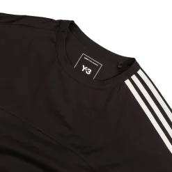 Adidas Y-3 T-Shirts*Y-3 3-Stripes Short Sleeve Tee Black