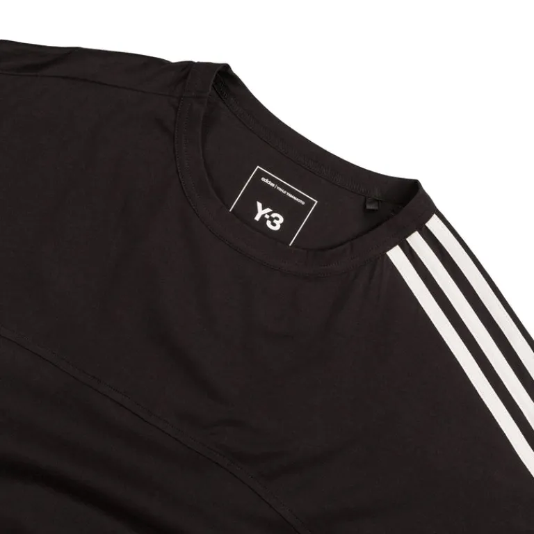 Adidas Y-3 T-Shirts*Y-3 3-Stripes Short Sleeve Tee Black