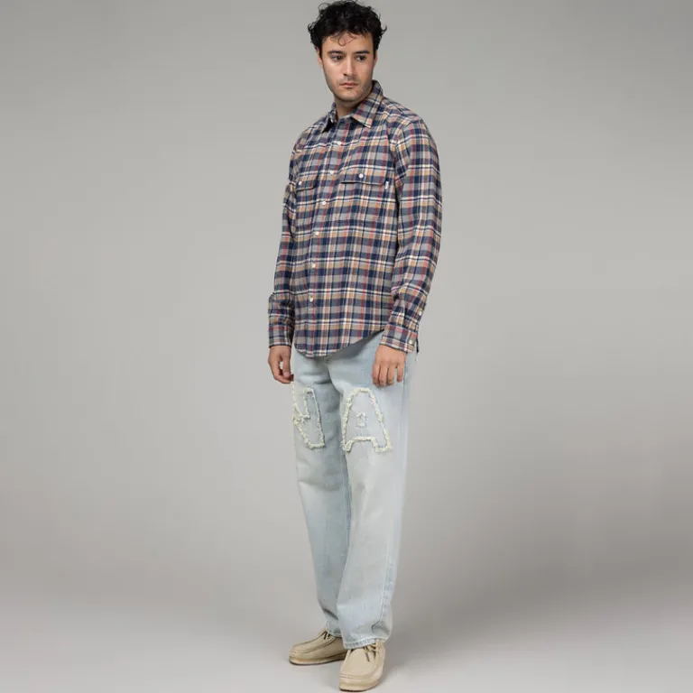 Adsum Chemises*Classic Plaid Workshirt Green Check