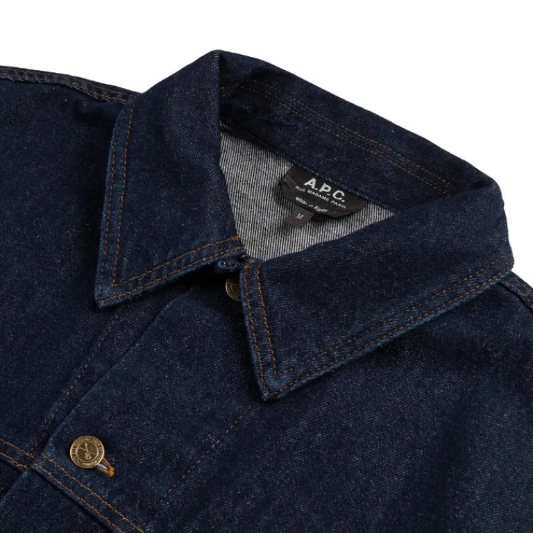 A.P.C. Gilets*Blouson Elvis Indigo Delave