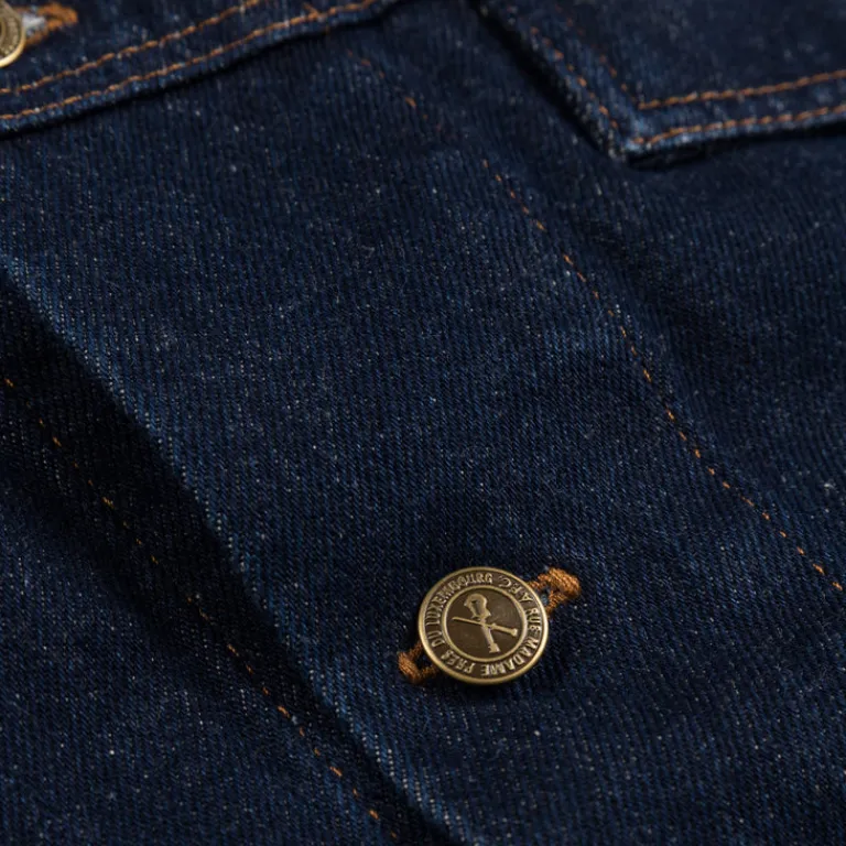 A.P.C. Gilets*Blouson Elvis Indigo Delave