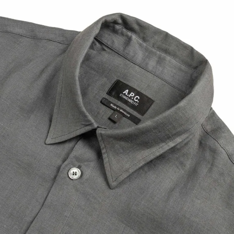 A.P.C. Chemises*Hemd Cassel Logo Pale Green
