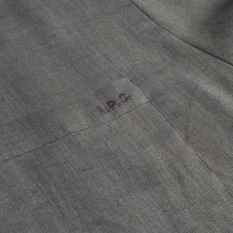 A.P.C. Chemises*Hemd Cassel Logo Pale Green