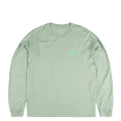 Arcteryx T-Shirts*Kragg SL Cotton Bird Tile Longsleeve Stone Green / Phosphorescent