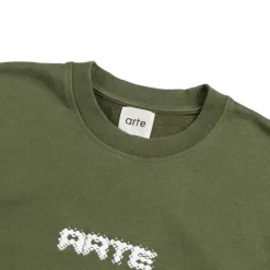 Arte Antwerp Pullover*Arte Pixel Crewneck Green