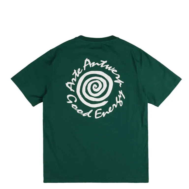 Arte Antwerp T-Shirts*Big Spiral Print T-shirt Green