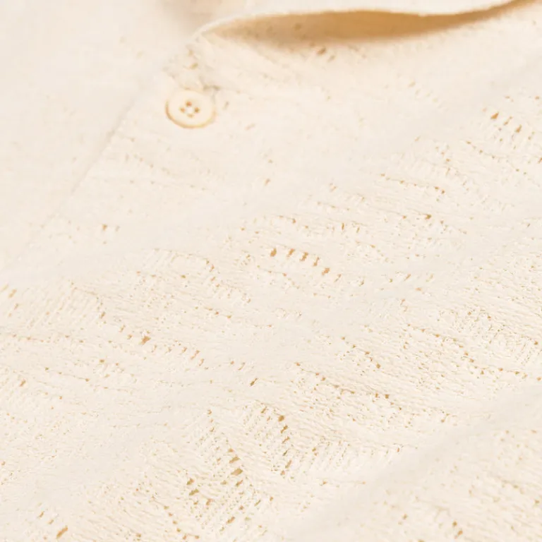 Arte Antwerp Chemises*Crochet Shirt Cream