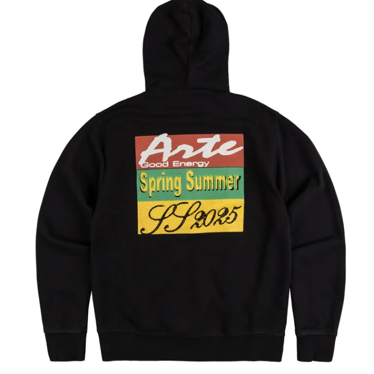 Arte Antwerp Sweats À Capuche*Energy Print Hoodie Black