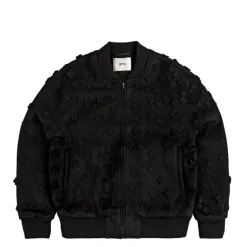Arte Antwerp Gilets*Flower Bomber Jacket Black