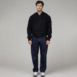 Arte Antwerp Gilets*Flower Bomber Jacket Black