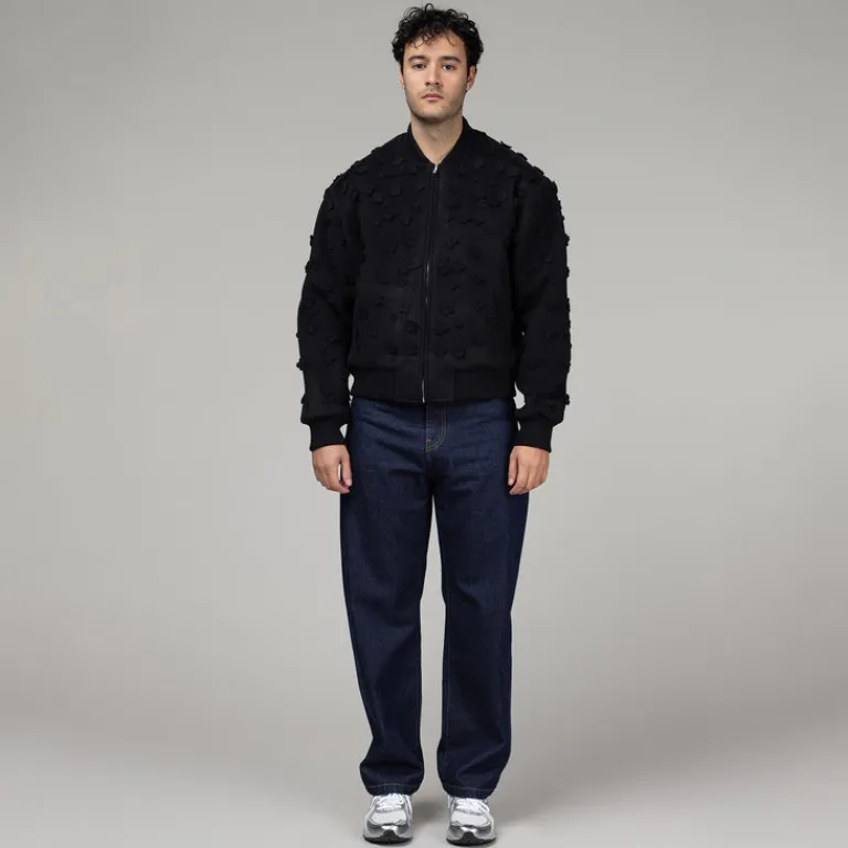 Arte Antwerp Gilets*Flower Bomber Jacket Black