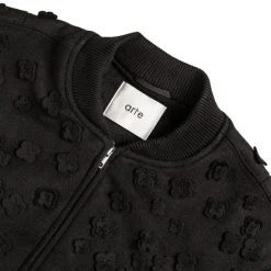 Arte Antwerp Gilets*Flower Bomber Jacket Black