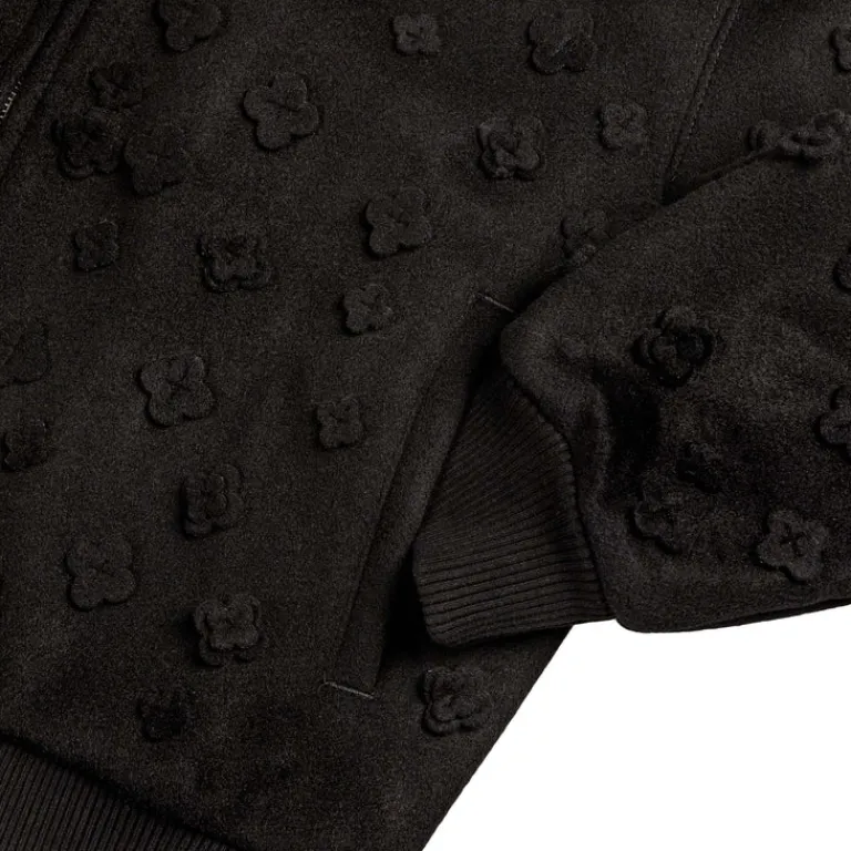 Arte Antwerp Gilets*Flower Bomber Jacket Black