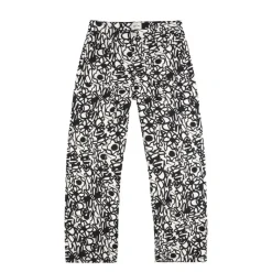 Arte Antwerp Pantalons*Flowers Allover Pants Black / White