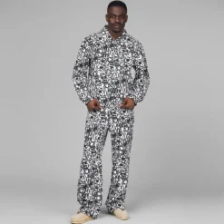 Arte Antwerp Pantalons*Flowers Allover Pants Black / White