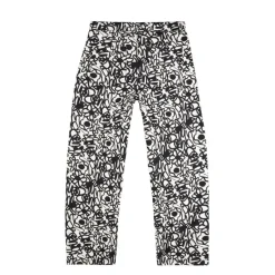 Arte Antwerp Pantalons*Flowers Allover Pants Black / White