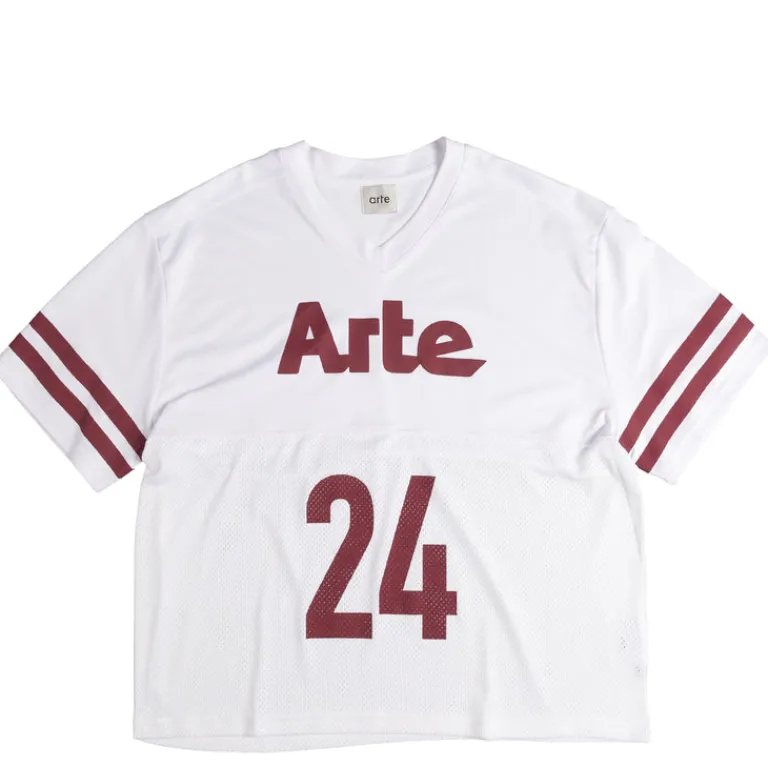 Arte Antwerp T-Shirts*Shaquille Shirt White / Bordeaux