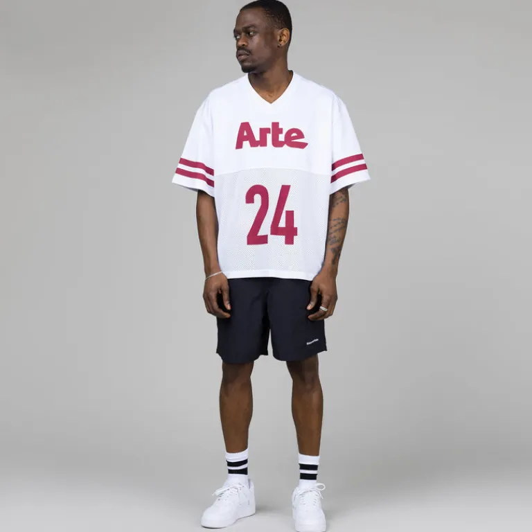 Arte Antwerp T-Shirts*Shaquille Shirt White / Bordeaux