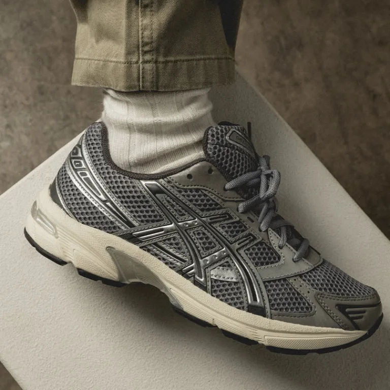 Asics Sneakers Végétaliens|Chaussures De Running Retro*GEL-1130 Clay Grey / Pure Silver