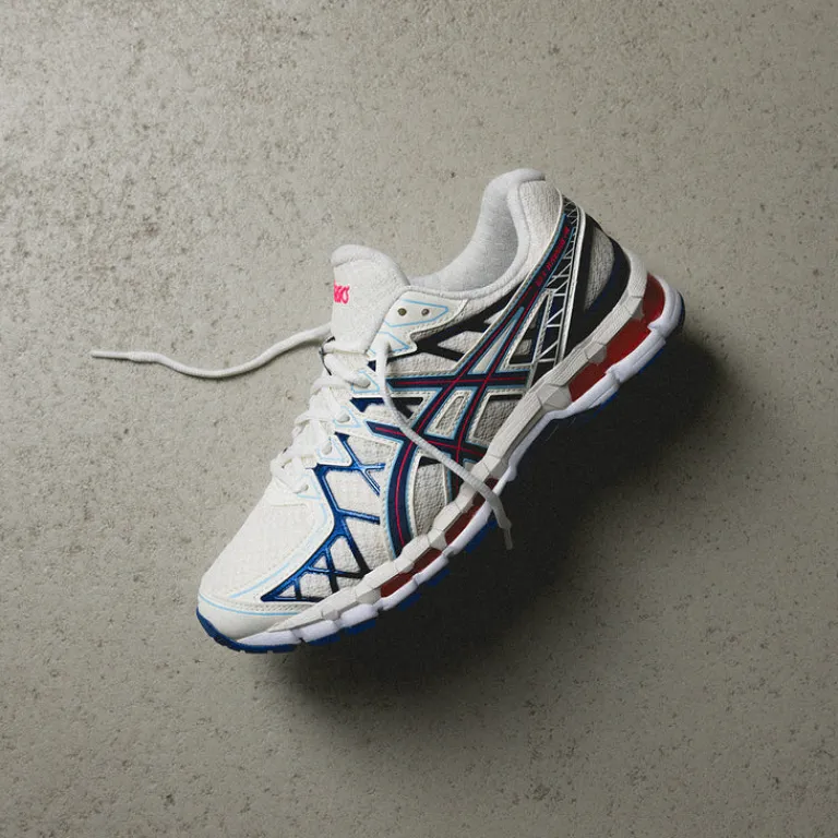 Asics Sneakers Végétaliens|Chaussures De Running Retro*GEL-Kayano 20 Cream / Deep Marine