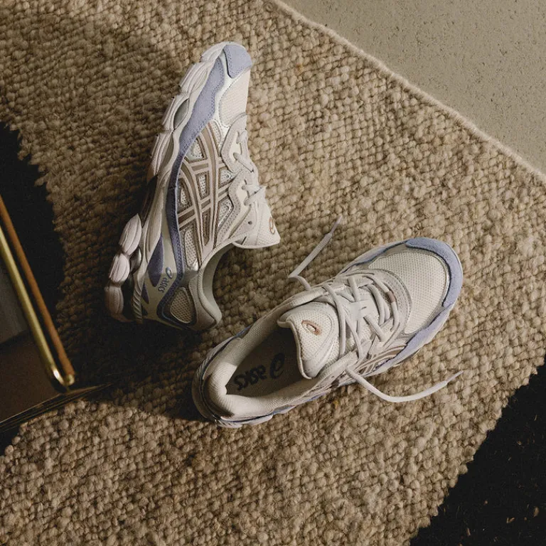 Asics Sneakers En Cuir|Chaussures De Running Retro*GEL-NYC Cream / Cloud Grey
