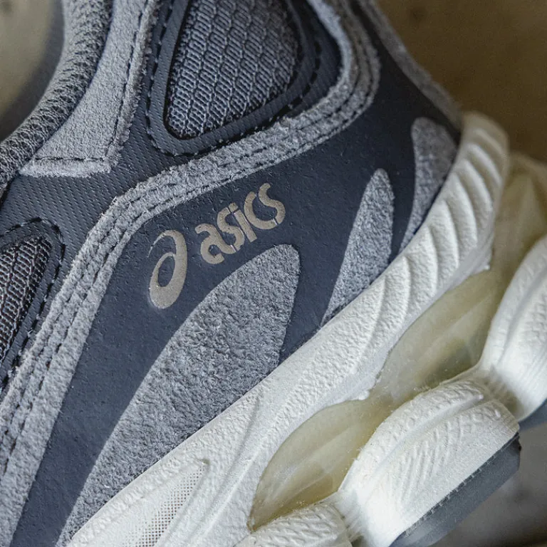 Asics Sneakers En Cuir|Chaussures De Running Retro*GEL-NYC Steel Grey / Carrier Grey