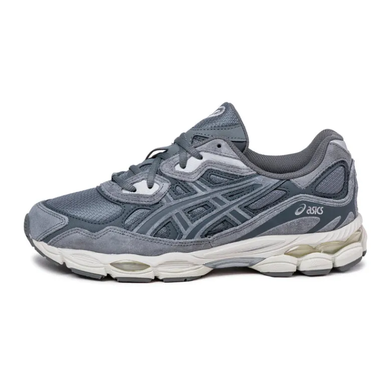 Asics Sneakers En Cuir|Chaussures De Running Retro*GEL-NYC Steel Grey / Carrier Grey