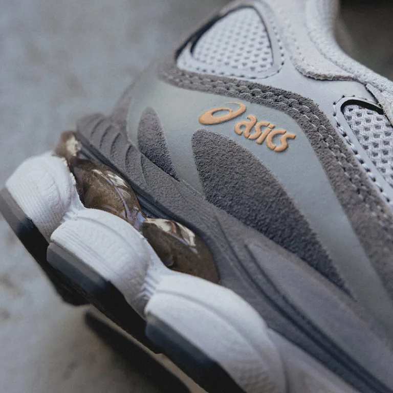 Asics Sneakers En Cuir|Chaussures De Running Retro*GEL-NYC Cloud Grey / Cement Grey
