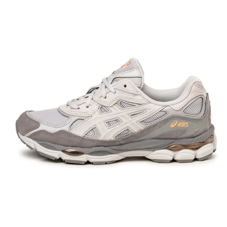 Asics Sneakers En Cuir|Chaussures De Running Retro*GEL-NYC Cloud Grey / Cement Grey