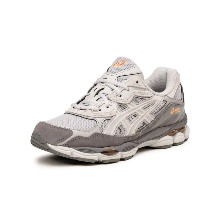 Asics Sneakers En Cuir|Chaussures De Running Retro*GEL-NYC Cloud Grey / Cement Grey