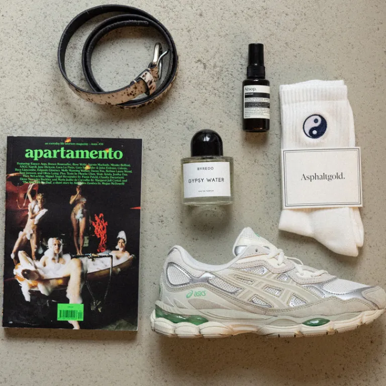 Asics Sneakers En Cuir|Chaussures De Running Retro*GEL-NYC Cream / Fossil
