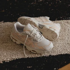 Asics Sneakers En Cuir|Chaussures De Running Retro*GEL-NYC Oatmeal / Bisque