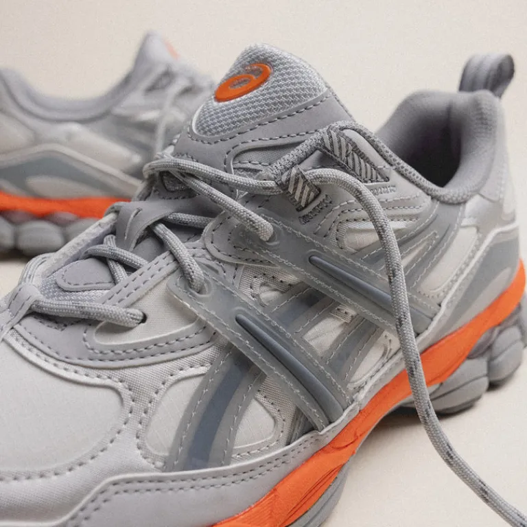 Asics Sneakers En Cuir|Chaussures De Running Retro*GEL-NYC *Utility* Glacier Grey / Metropolis