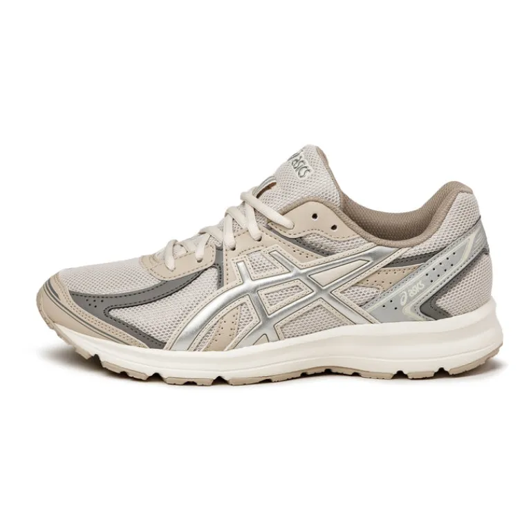 Asics Sneakers Végétaliens|Chaussures De Running Retro*JOG 100S Oatmeal / Pure Silver