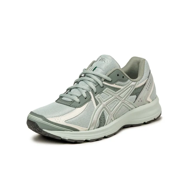 Asics Sneakers Végétaliens|Chaussures De Running Retro*JOG 100S Lichen Rock / Pure Silver