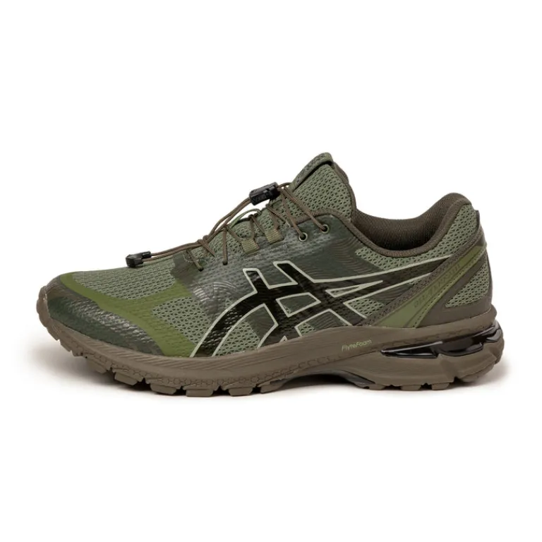 Asics Sneakers En Cuir|Baskets D'Extérieur*x SanSan Gear GEL-Terrain Bronze Green / Tarmac