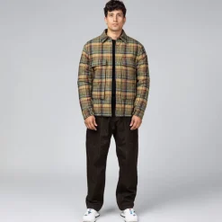 ASPESI Gilets*Build Shirt Check Oliva