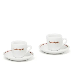 Asphaltgold Alle Anzeigen|Vaisselle*Espresso Set White / Brown