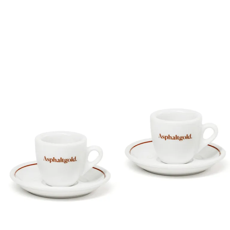 Asphaltgold Alle Anzeigen|Vaisselle*Espresso Set White / Brown