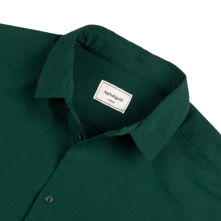 Asphaltgold Chemises*Essential Shirt Dark Green